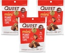 Quest Nutrition Mini Peanut Butter Cups, High Protein, Low Carb, Gluten Free, 16 Greve (Pack of 3)