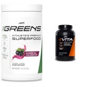 JYM Green Super Food Blåbær Acai Pulver med Spirulina & Vita JYM Multivitamin til atleter 60 tabletter