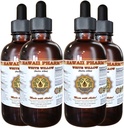 White Willow Liquid Extract, Organic White Willow (Salix Alba) Tørret Bark Tinktur, Urte Supplement, Hawaii Pharm, Lavet i USA, 4x4 fl.oz