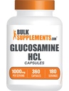 BulkSupplements.com Glucosamin HCl Kapsler - Glucosamin Supplement, Nutritional Supplement - Gluten Free, 2 Kapsler per servering, 360 Count (pakke med 1)