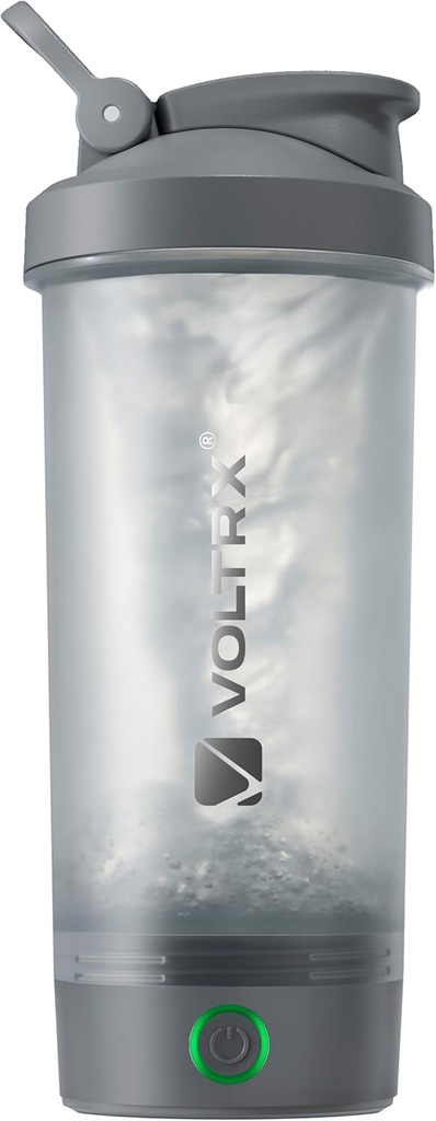 VOLTRX Protein Shaker Flaske, Fusion USB C Genopladelig Elektrisk Protein Shake mixer, Shaker Cups til Protein Shakes og Meal Erstatning Shakes, BPA Free, 24oz