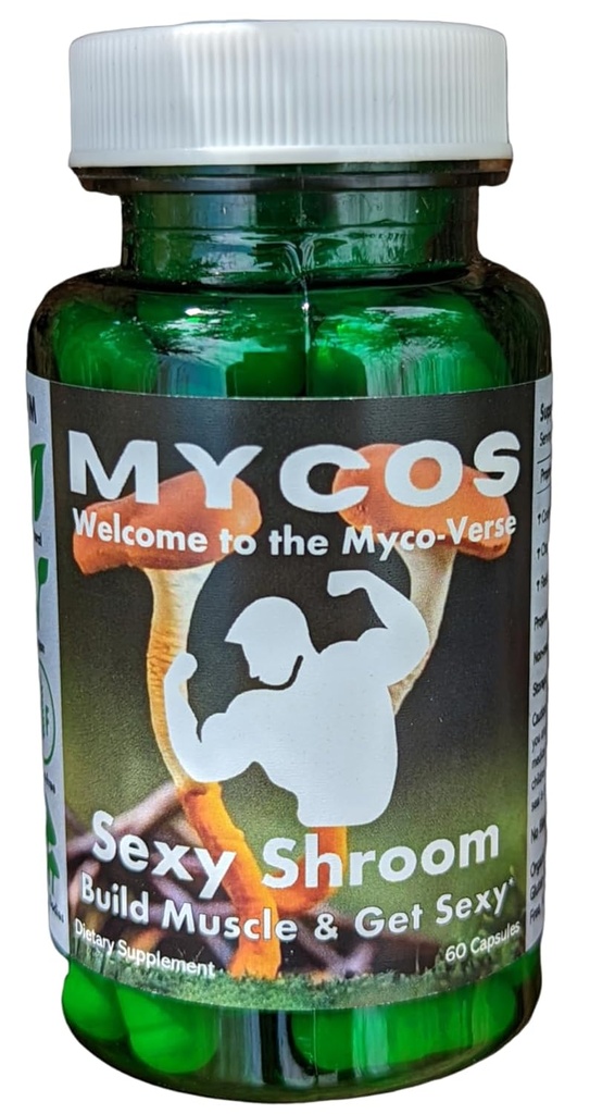 Mycos Shrooms, Sexy Shroom, øger seksuel drev og fysisk ydeevne, Mushroom supplement med målrettet udvinding,