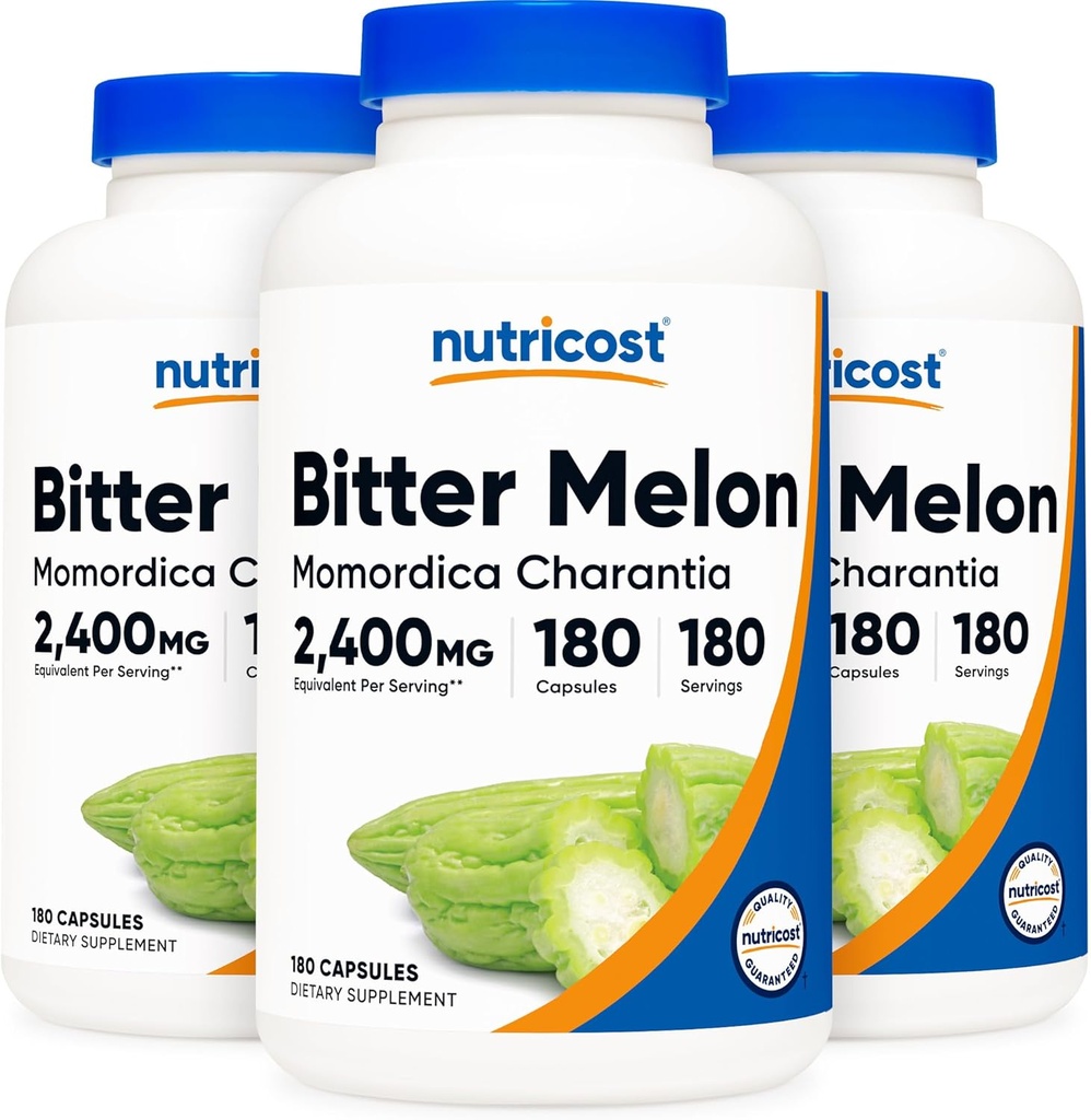 Nutricost Bitter Melon 600 mg, 180 kapsler (3 flasker)