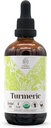 Gurkemeje USDA Organic Alcohol- Free Extract MSD 124; Kosttilskud, højpotens Tinktur MSD 124; Naturlig Certificeret Økologisk Gurkemeje (Curcuma Longa) Tørret rod (4 oz)