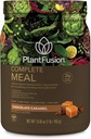 PlantFusion Complete Meal Erstatning Shake - Plant Based Protein Powder with Superfoods, Green & Probiotics - Vegan, Gluten Free, Soy Free, Non- Dairy, No Sugar, Non- GMO - Chocolate Caramel 1 LB