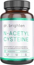 Dr. Brighten N- Acetyl- Cystein (NAC) - Kraftfuld Glutathione Precursor- Aminosyre supplement til optimal afgiftning, immunfunktion og PCOS - 30 kapsler