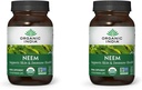ORGANISK INDIA Neem Leaf kapsler, Urtetilskud - understøtter hud, immunforsvar, & leversundhed, Detox, Vegan, Gluten- Free, USDA Certified Organic - 90 Kapsler (2 - Pack)
