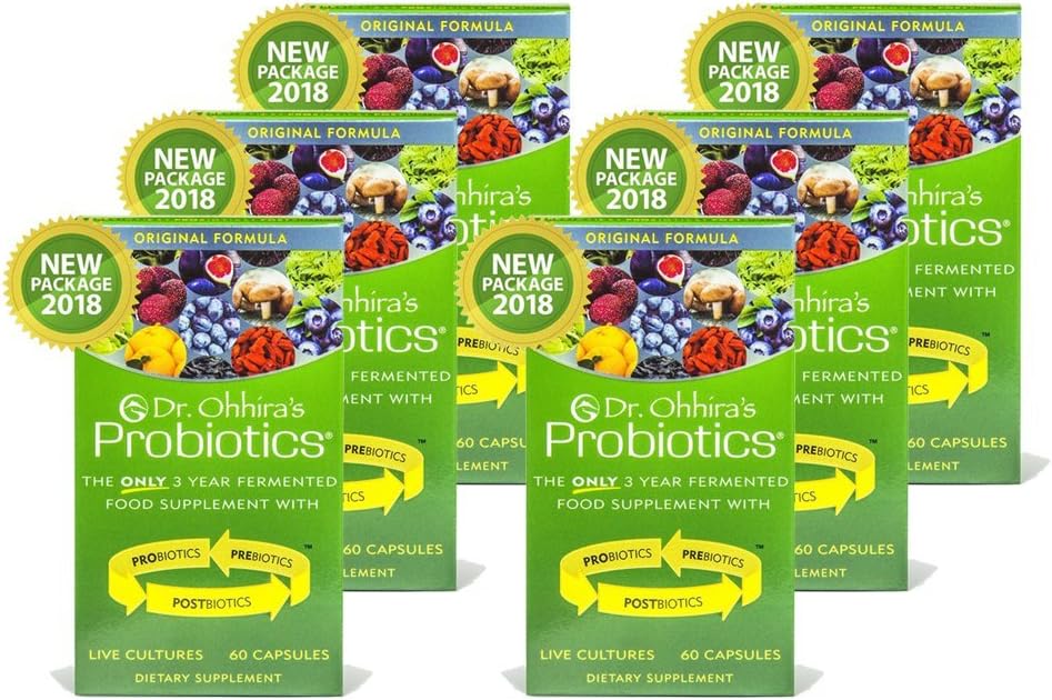 Dr. Ohhiras Probiotika Original Formel, 60 Caps (6 Pack)