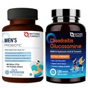 NATUR TARGET Probiotika til mænd med mænd pleje supplement, Glucosamin Chondroitin MSM, Fælles Support, Shellfish Free