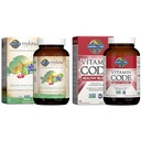 Garden of Life Organics Plant Calcium with Magnesium, Vitamin D3 & K2 MK7 Plus Vitamin Code Healthy Blood with 28mg Iron for Anemia Support