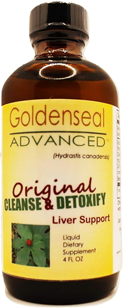 Goldenseal Cleanse & Detoxify Liquid Dietary Supplements124; Leverstøtte 124; 4 oz.