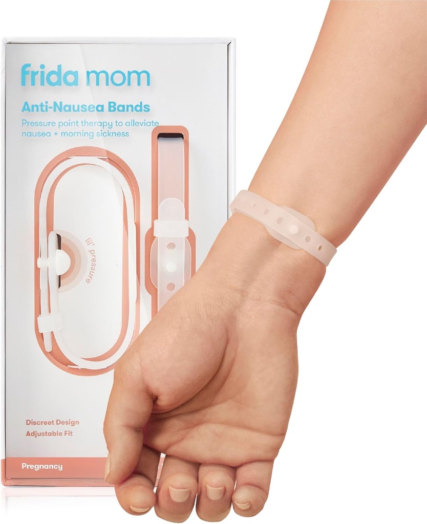 Frida Mor Kvalme Bands til morgen Sygdom Relief, 24 / 7 support gennem trykpunktsterapi, omfatter 2 Bands og opbevaring sag