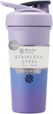 BlenderFlaske Sport Sleek Isoleret rustfrit stål Rykker Flaske med Wire Whisk, 25-Ounce, Lavender Ombre - Protein Shakes & Hydration for Atleter & Fitness Enturasts, Easy Mixing, Slim Easy to Hold, Keeps Drinks Cold, Lockable Lid