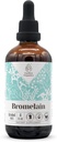 Bromelain Alcohol-Free Natural Tincture Extract, Immune System Booster, Liquid Drops Made from 100% Wildcrafted Bromelain, Pineapple (Ananas comosus) Dried Stem and Fruit (4 fl oz)