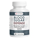 Sugar Shield Defense Supplement - Kanel, Chrom, Vanadium, Triple Protection for Heart, Metabolisme, Energi - 60 Kapsler, Made in USA