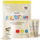 Bestidy Colostrum Supplement, Colostrum Pulver til Gut, Hårvækst, Skønhed, Individuelt pakket, Natural Superfood Bovine Colostrum Powder, (60 Servere) 4.23 Oz