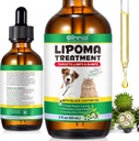 Lipoma Treatment Targets Guard for Dogs Lumps and Pumps 2 fl.oz, Lipoma Treatment for Dogs Cats, Softe Fatty Lumps & Pumps, Castor Oil for Kæledyr, Kosttilskud Lipoma Reduktion, immunforsvar