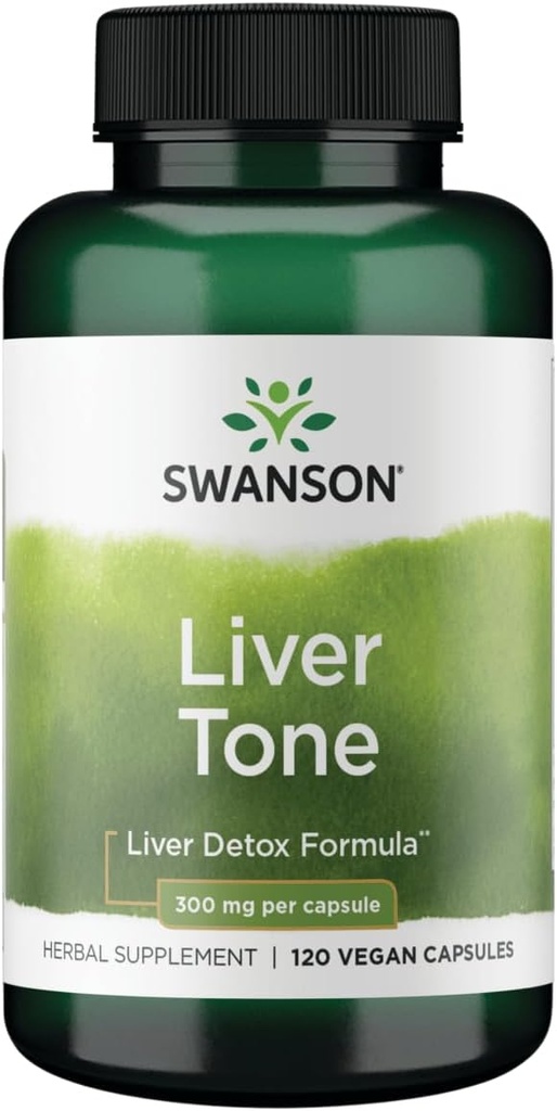 Swanson Lever Tone Lever Detox Formel 300 Milligram 120 Veg kapsler