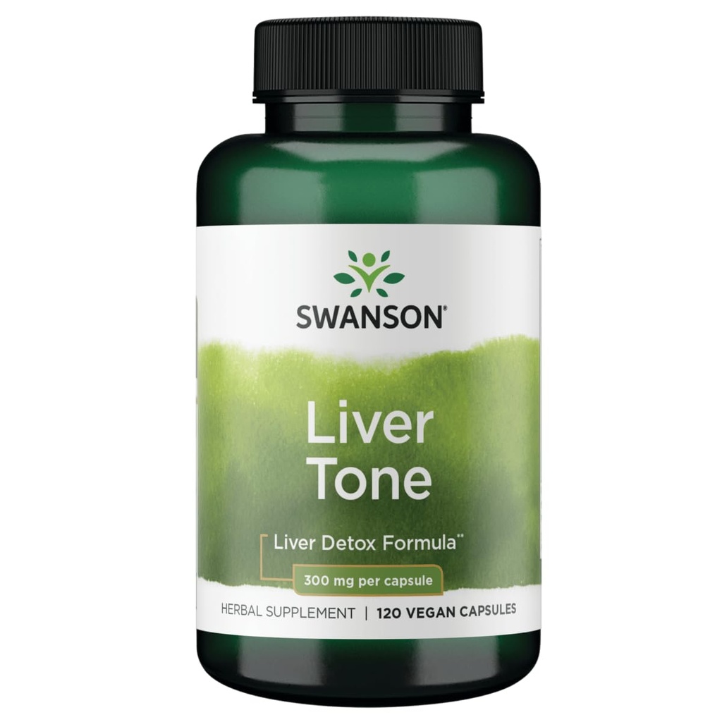 Swanson Lever Tone Lever Detox Formel 300 Milligram 120 Veg kapsler