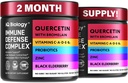 Quercetin med Bromelain - Premium Quercetin Bromelain kapsler til immunforsvar * - Bromelain Quercetin supplement - Non GMO Quercetin - 2 pakning (120 kapsler)