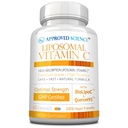 Godkendt videnskab Liposomal C-vitamin - 1100 mg - 60 kapsler - immunforsvar, boost collagen, antioxidant - høj absorption - fedtopløselig - ikke GMO - Vegan - Made in USA