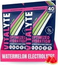 Vitalyte Electrolyte Powder Drink Mix, Isotonic Electrolyte Hydration Mix, Gluten Free Post Workout Powder Mix, Pack of 2, 35 oz. Hver, Watermelon Flavor