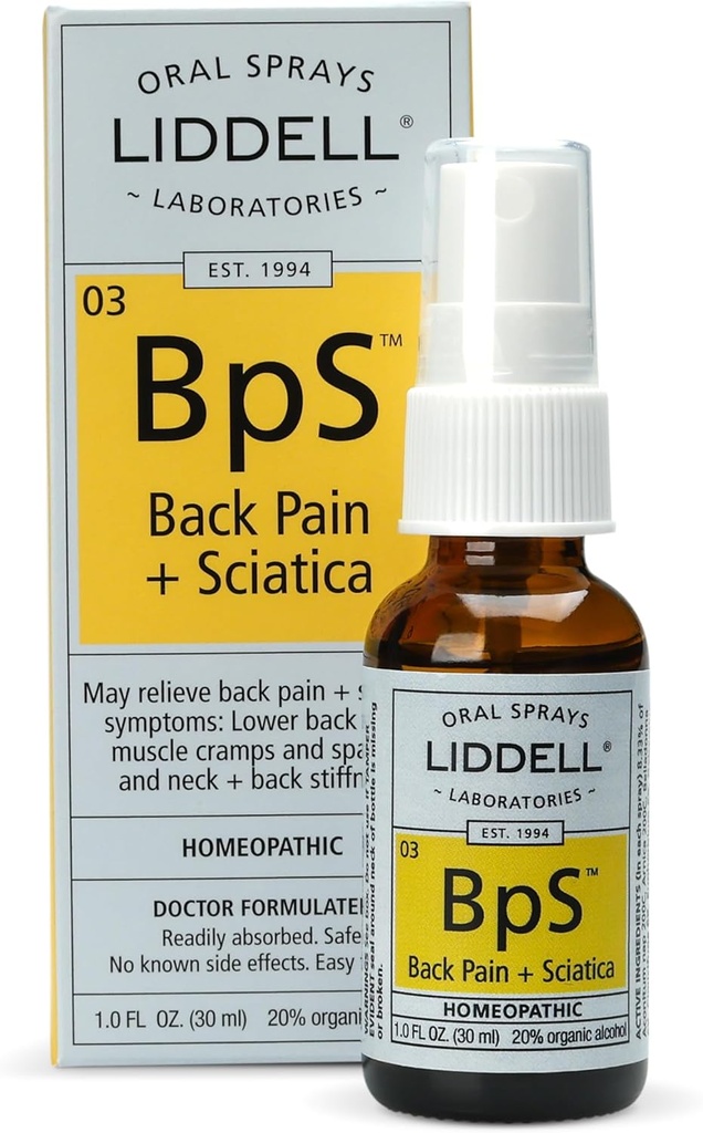 Liddell Homøopatisk Rygsmerter Spray, 1 Ounce
