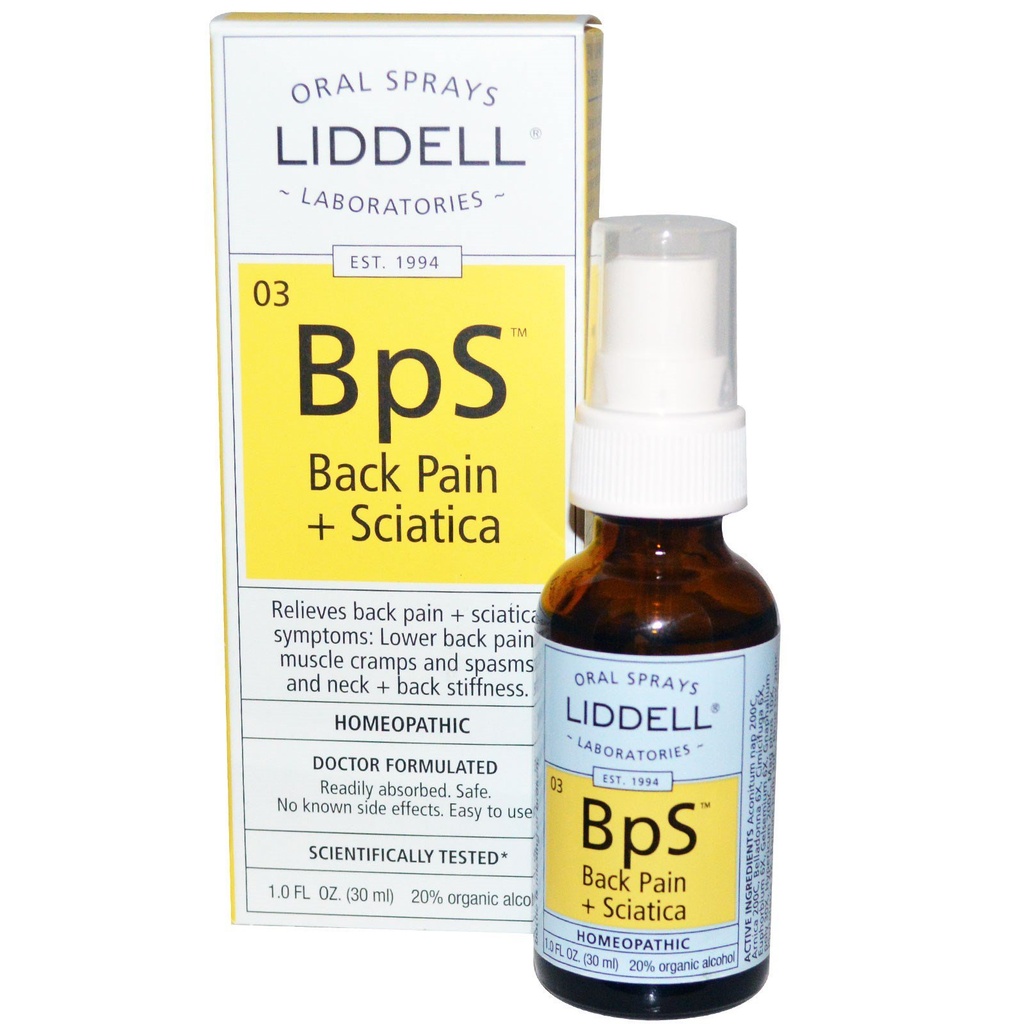 Liddell Homeopathic Back Pain/Sciatica 1 Oz2
