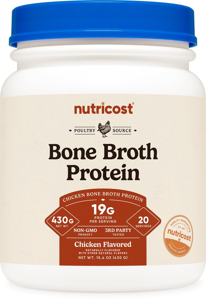 Nutricost Chicken Bone Broth Protein (kylling aromatiseret, 20 Servere)
