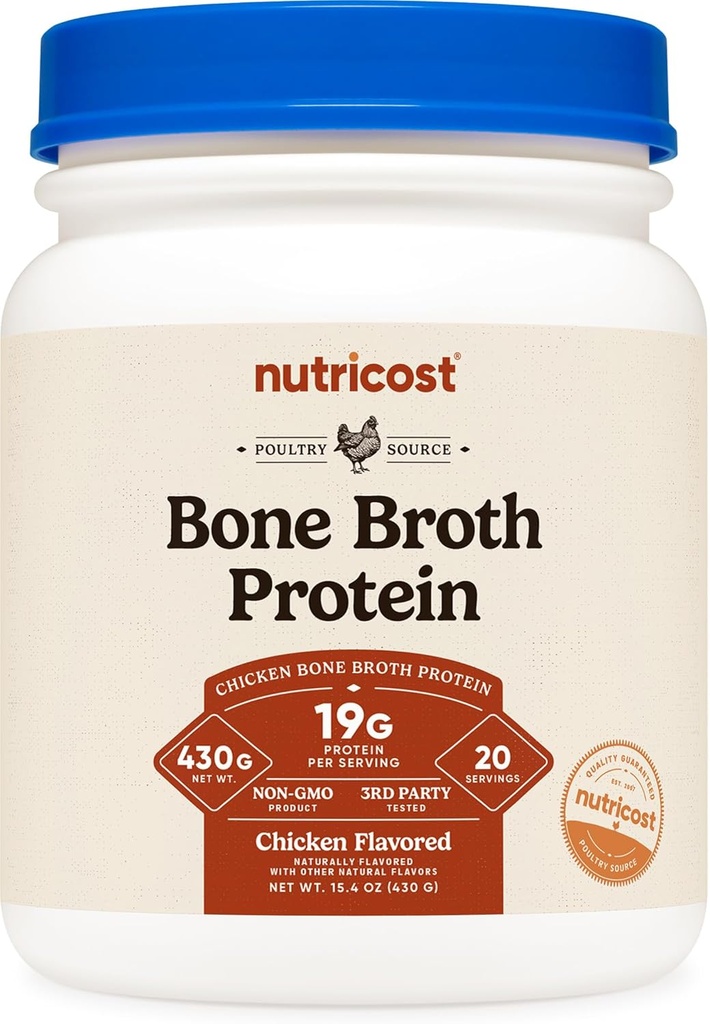 Nutricost Chicken Bone Broth Protein (kylling aromatiseret, 20 Servere)