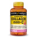 MASON NATURAL 1500mg kollagen med C-vitamin, biotin, & Calcium, 40 dages forsyningskapsler, supplement til hår, hud og negle.