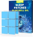 Søvn Patches, 60 Blue Bell Sleep Patches for voksne ekstra styrke, naturlige plante ingredienser af søvn Patch, Skin- Friendly & sidste hele natten