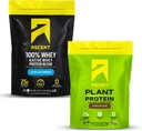 Aduft Whey + Plant Protein Powder - Unflavored 2 LB & Chokolade 18 Servering