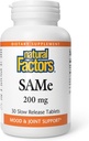 Naturlige faktorer - Samme 200mg, Joint & Mood Support, 30 Enteric Overtrukket Tablets