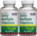 Daily Multiple Vitamin Compare to One A Day Essentials Multivitamin Multimineral Supplement 365 tabletter per flaske pakke med 2 Total 730 tabletter