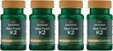 Swanson Maximum Strength Vitamin K2 (Menaquinone-7)-Vitamin Supplement Supporting Cardiovascular and Bone Health-Made from Japanese Natto to Help Regulate Calcium (30 Softgels, 200mcg Each) (4 Pack)