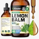 BIO KRAUTER Lemon Balm Leaf Extract - Vegansk Melissa Lemon Balm tinktur til Calmness Support - Sukker & Alkoholfri - 4 Fl. Oz.