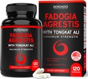 Fadogia Agrestis og Tongkat Ali Supplement Performance Blend - (120 kapsler) - Maksimal styrke - Drive, Atletisk Performance & Muskelmasse - Gluten Free, Non- GMO, Vegan Kapsler - USA Made