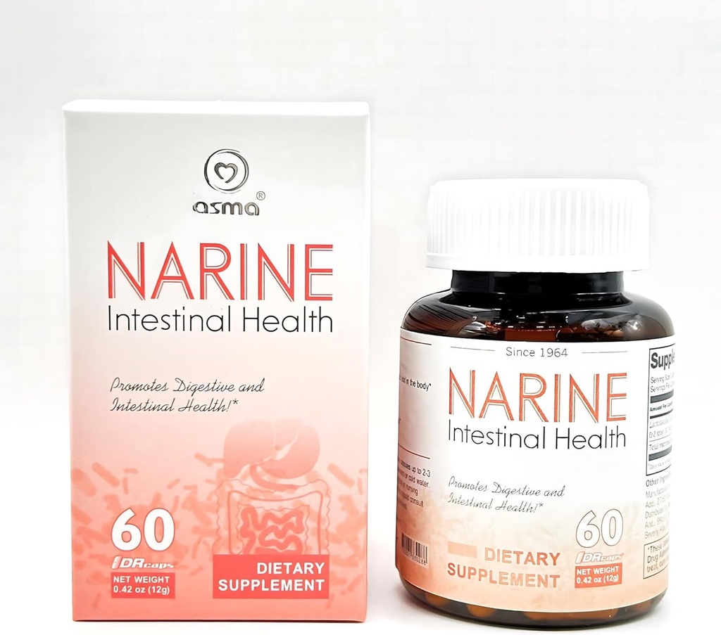 Asma Narine Intestinal Health Probiotisk supplement 60 Kapsler Lactose fri