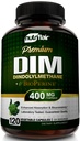 NutriFlair DIM Supplement 400mg med Bioperine, 120 kapsler - Diindolylmethan - Østrogen Metabolisme Support & Hormone Balance, Menopause, PCOS, Acne og hudpleje til mænd og kvinder - Sammenlign med 300mg