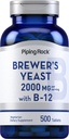 Piping Rock Brewer 's Gær tabletter 2000mg