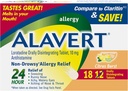 Alavert Allergi 24 timers relief, Citrus Burst Flavor, Orally disintegrerende Allergi tabletter, non- døsighed Antihistamin, Loratadine 10mg, 18 greve