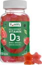 Vitamin D3 Gummies 5000 IE 125mcg D3 Gummies - Support Immunsupport, Stærk Bone Health - Non- GMO, Gluten- Free, Dairy- Free, Vitamin D Gummy (120 Greve)