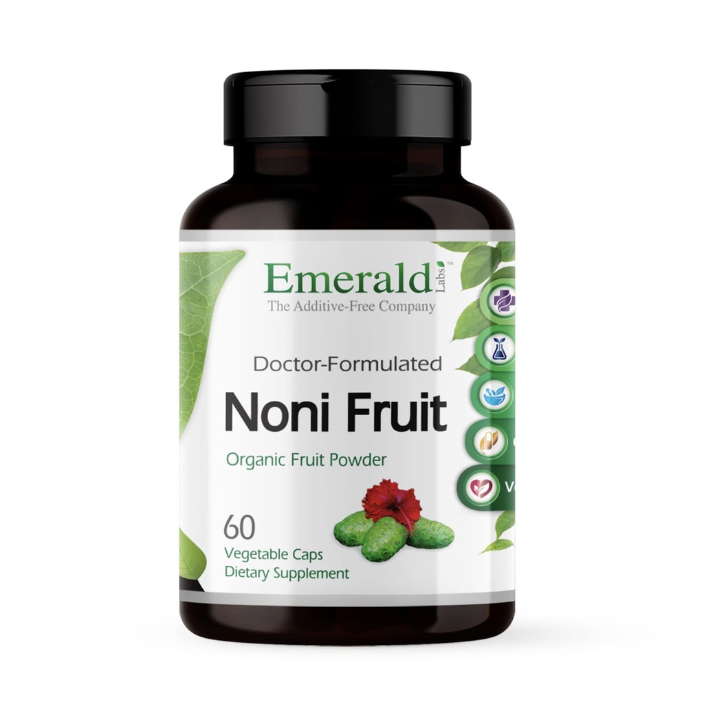 NØDSITUATIONER Noni Fruit - fordøjelsesmiddel, antioxidant & immunforsvar supplement - Tilbud Kostfibre til Gut Health - 60 grøntsagskapsler (30- dages forsyning)