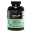 LEGION Triton Fish Oil Capsules - Triple Strength Omega 3 essentielle fedtsyrer med E-vitamin & Lemon Oil til maksimal absorption, friskhed & renhed - 2400mg EPA & DHA Per Serving, 30 Svgs