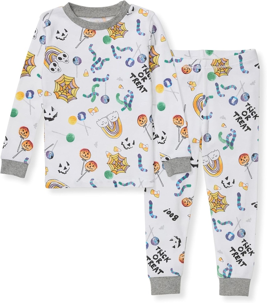 Burt 's Bees Baby Infant, Little and Big Girls' 2- Piece Long Sleeve Tee and Pants Cotton Pajama Set