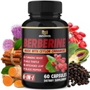 Berberine med Ceylon Cinnamon, Gurkemeje, Milk Thistle, Artichoke, Black Pepper - 60 Greve - Pack of 1