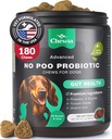 Coprophagia Deterrent - No Poo Chews for Dogs - Dog Probiotics for Digestive Health with Enzymes - Canine Stool Eating Deterrent - Digestive, Dental, Gut & Immune Health Treats - No Poop Eating