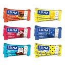 LUNA Bar - Variety Pack - 6 Arter - Snack Bars - Non-GMO - Glutenfri Protein Bars - Lavet med Økologisk Havre (12 Pack)