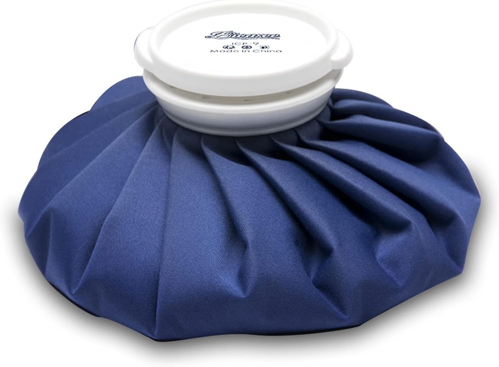 BICAREE Ice Pack til skader Genanvendelige, Ice Bags Hot Water Bag til varm & kold terapi og smertelindring med Cover, No- Leak Elastisk åndbar Ice Bag, Størrelse 9 "